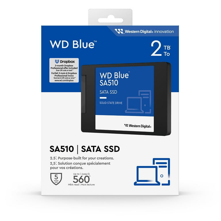 WD Blue 2TB SA510 SATA Internal SSD - WDBB8H0020BNC-WRWM WD Blue 2TB SA510 SATA Internal SSD - WDBB8H0020BNC-WRWM