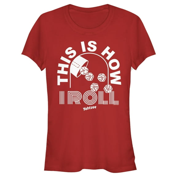 Junior's Yahtzee How I Roll  Graphic T-Shirt