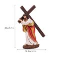 thumbnail image 3 of Christmas Nativity Ornament Religious Holy Family Festival Decorations Resin Crafts, 3 of 6