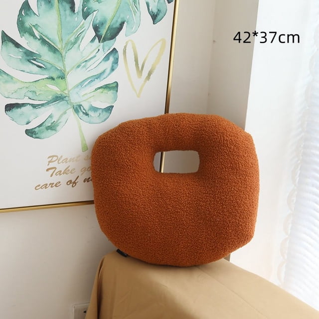 Almohada de bola de nube de Color sólido nórdico, cojín de sofá de felpa suave, juguetes para niños, regalo para niñas, decoración de cama para el hogar zhangyuxiang LED