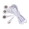 thumbnail image 5 of Cables conductores TENS premium de repuesto de 2,35 mm con conector blindado a 4 conectores de 3,5 mm para unidades TENS (paquete de 3), 5 of 5