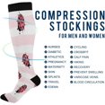 thumbnail image 4 of Coolnut 1 Pack Cute Ladybug Compression Socks for Women Men Knee High Stocking for Running,Athletic,Medical, 4 of 6