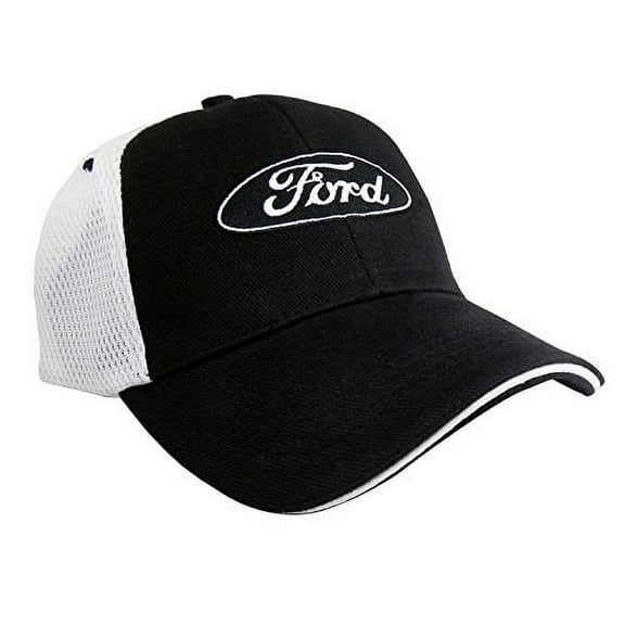 Ford Logo Black Mesh Back Baseball Cap