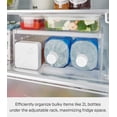 thumbnail image 4 of Yamazaki Home Two-Way Adjustable Refrigerator Shelf, White, Plastic, Expandable, Minimal Assembly, 4 of 7