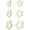 Gold Star, variant on 925 Sterling Silver Square Hoop Earrings for Women Geometric Hypoallergenic Hoop, Style B7354