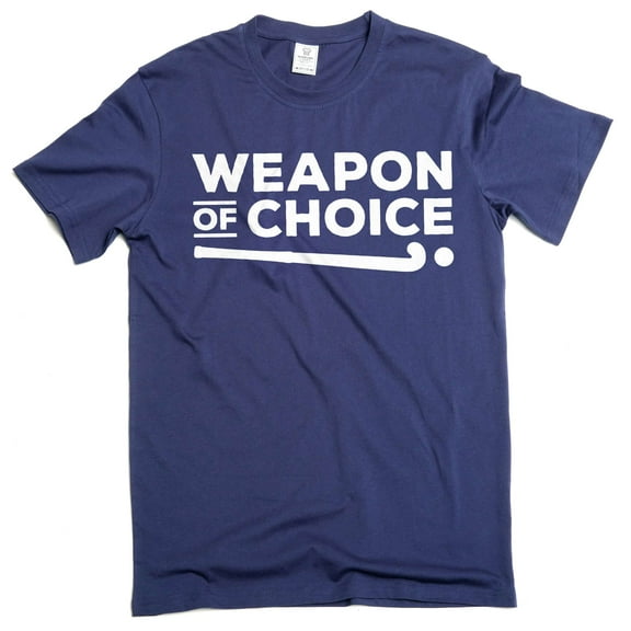 Men's hockey T-shirt ice-hockey sports weapon of choice Tshirt