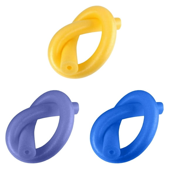 Deluxe Foam Pool Swim Noodle, Pool Swim Noodle Hollow Foam Pool Swim Noodle, Bright Foam Noodles for Floating Training Device, Swimming, Floating Soft Large Rainbow Foam Tube 1/2/3PCS