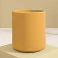 thumbnail image 2 of Vaso de agua de silicona de grado alimenticio anticaída para bebés, con boca abierta, para niños, para aprender a beber, 1 unidad, amarillo, 2 of 5