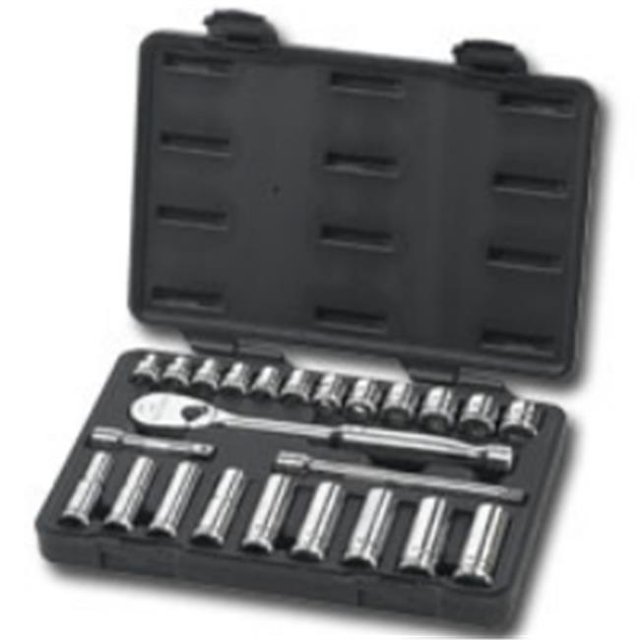 Ensemble de Douilles Métriques 24 Pcs 3-8 Pouces - Std - Profond