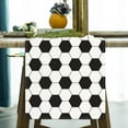 thumbnail image 5 of Linen White and Black Vintage Soccer Table Runner 72 Inches Long Soccer Table Decor Soccer Party Decoration and Supplies for Table, 5 of 5
