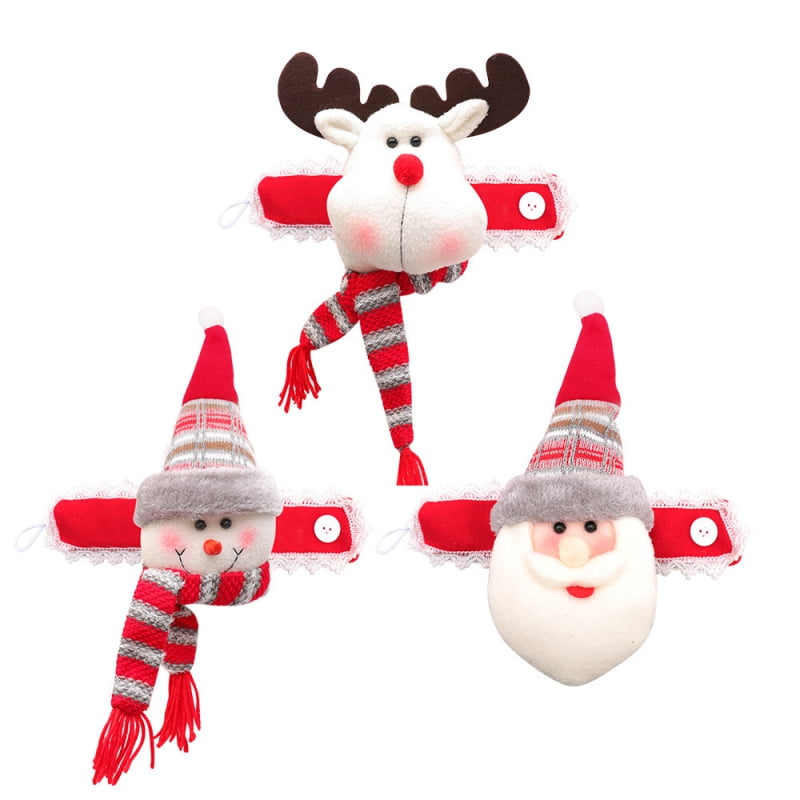Details about   Christmas Curtain Buckle Tiebacks Santa Snowman Reindeer Christmas Decorations 