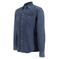 thumbnail image 3 of Camisa Vaquera Wrangler Hombre Manga Larga 29B azul CH, 3 of 5