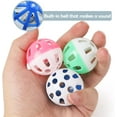 thumbnail image 3 of 18-Pack Cat Toy Balls with Bells 1.58 Inch Plastic Kitten Chase Toy Jingle Bell Balls for Cat Indoor Training By PULMCheerger, 3 of 7