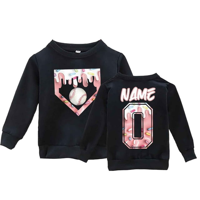 Chandail en Molleton Graphique à Manches Longues pour Filles Chandail Doux et Chaud Col Rond DIY Vêtements d'Hiver Mignons pour Enfants