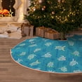 thumbnail image 6 of Daiia Sea Turtle Drawing Merry Christmas Tree Skirt , Xmas Large Lace-up Tree Skirt, Santa Snowflakes Rustic Home Decorations New Year Party Farmhouse Decor-48", 6 of 7