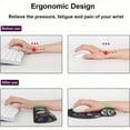 thumbnail image 4 of Mouse Pad with Wrist Rest and Keyboard Wrist Rest Set, Wrist Rest for Computer Keyboard Memory Foam Pain Relief with Non Slip Rubber Base for Office, Gaming, Computer, Laptop, Garden Flower Pattern, 4 of 6