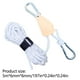 thumbnail image 2 of Cuerda reflectante de la línea de sujeción de la tienda de 6 mm x 5 m | Sistema de poleas metálicas ajustables | Cuerda de nylon con revestimiento reflectante para acampar Lonas de senderismo Toldos, 2 of 3