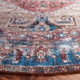 thumbnail image 3 of SAFAVIEH Tucson Kyler Traditional Machine Washable Area Rug, Beige/Rust, 6' x 6' Round, 3 of 8