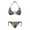 Camouflage Leaf Pattern, variant on Skeleton Hands Swimwear for Pool Beachwear, Bikini Set Elastic String Plus Size