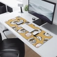 thumbnail image 2 of Long Mouse Pads for Desk,Yellow Baseball Items Pattern Desk Mats on Top Of Desks, Desk Mouse Pad Extra Large with 3mm Non-Slip Base and Stitched Edge for Gaming,Office,Work,Home 31.5"x11.8", 2 of 6