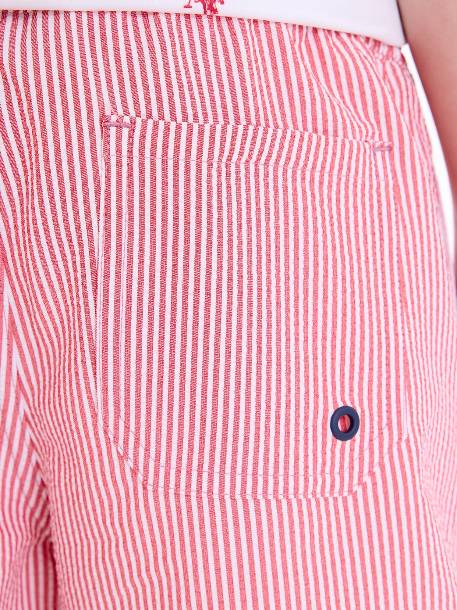 U.S. Polo Assn. Boys Stripe Seersucker Swim Short, Sizes 4-18