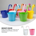 thumbnail image 2 of FELTECHELECTR Floral Buckets Storage Container Balcony Decoration 2Pcs, 2 of 5