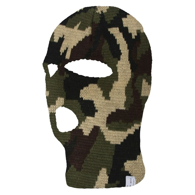 TOP HEADWEAR Masque de Ski d'Hiver 3 Trous - Camouflage Boisé