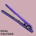 thumbnail image 3 of Evalectric Deep Purple Pro Classic Styler Negative Ion Ceramic Hair Flat Iron, 3 of 6