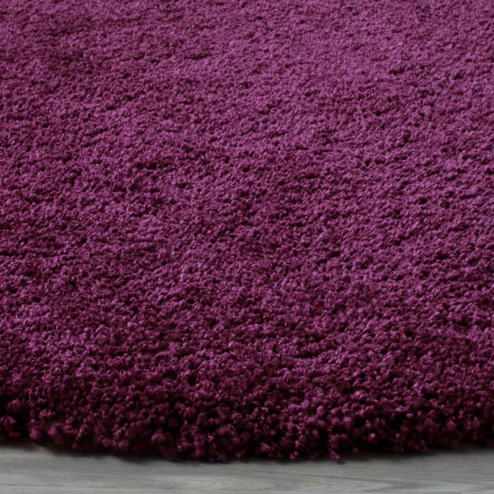 SAFAVIEH Santa Monica Chelsey Solid Shag Runner Rug, Purple, 2'3" x 7'