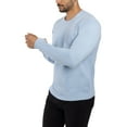 thumbnail image 4 of X RAY Mens Crew Neck Sweater Slim Fit Midweight Pullover Sweater for Men for Casual Dressy Wear (Big & Tall Available), Powder Blue, S, 4 of 11