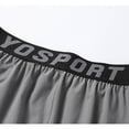 thumbnail image 7 of TEAJOPSUU Men's Beach Shorts Plus Size Breathable Quick Dry Loose Elastic Waist Drawstring Solid Color Sport Shorts Gray, 7 of 7