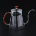 thumbnail image 1 of Cafetera de Goteo Manual, Tetera de Conveniente para Cocina de Inducción - Asa de Madera/ Asa Envuelta en Cuero/ sin Tapa Elegible Asa de cuero envuelta Macarena Vierta sobre la caldera, 1 of 8