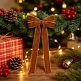 thumbnail image 5 of Talqzovs Velvet Ribbon Bows Christmas Tree Decorations , 10.24x5.12in Christmas Bows for Wreaths for Tree Front Door Wreath Garland Holiday Decor, 5 of 6