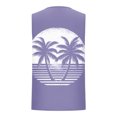 thumbnail image 3 of Generic Big and Tall Tank Tops for Men Sunset Coconut Print Graphic Sleeveless Tee Shirts Summer Loose Beach Vacation Pullover, 3 of 4