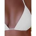 thumbnail image 3 of Women's Halter Triangle Bikini Top Tie Back Bathing Suit Top Sexy Swimwear for Women, 3 of 5