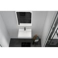 thumbnail image 6 of Amazon 24" Black Wood Floating Vanity with White Top and Black Trim, 6 of 10