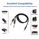 thumbnail image 3 of Methold Cable de audio Doble enchufe chapado en oro Diseño conveniente Cable adaptador Carcasa de aleación de aluminio Fuerte resistencia a la Type3 NO3, 3 of 5