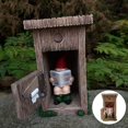 thumbnail image 4 of 100Fens Clearance Sales Funny Garden Gnome Outdoor Statues Naughty Sculpture Decoration Inappropriate Read Newspaper Gnome for Indoor Lawn Yard Red, 4 of 9