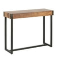 thumbnail image 4 of Luxen Home WHIF1531 31.5 x 39.5 x 13.88 in. Engineered Wood & Metal Console Table, Red Oak, 4 of 5