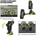 thumbnail image 5 of Portable 5V Dual-Head Car Fan with 360 Degree Rotation - Auto Cooling and Desk Fan - USB Powered - 3 Speeds SHAR, 5 of 5