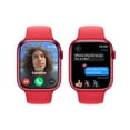thumbnail image 6 of Apple Watch Series 9 With Blood Oxygen. GPS 45mm with Red Aluminum Case with Red Sport Band - M/L., 6 of 10