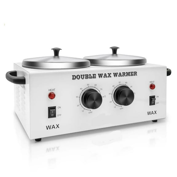 Electric Wax Heater Machine for Hair Removal, Dual Wax Pot Paraffin Skin Body SPA Salon ,Easy to Use