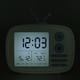 thumbnail image 3 of Reloj despertador digital blanco, estilo televisor, con pantalla de temperatura para dormitorios, compañero nocturno apto para niños, 3 of 8