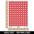 thumbnail image 2 of Number 5 Five Cute Typewriter Font 200+ Round Stickers - Red - Gloss Finish - 0.50" Size, 2 of 3