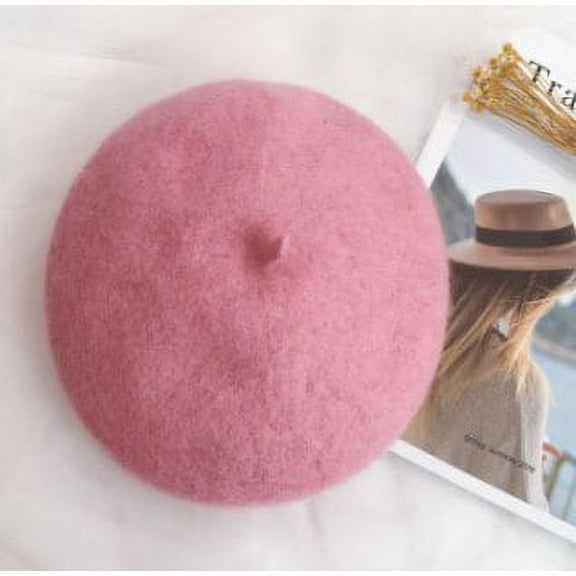 CoCopeanut 2020 Topi Wanita Topi Baret Karang Bulu Topi untuk Gadis Katun Musim Semi Musim Gugur Musim Gugur Anak Beanies Anak-anak Natal Parentage H