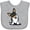AC-Heather Grey, variant on Inktastic Tri Color Corgi Boys or Girls Baby Bib
