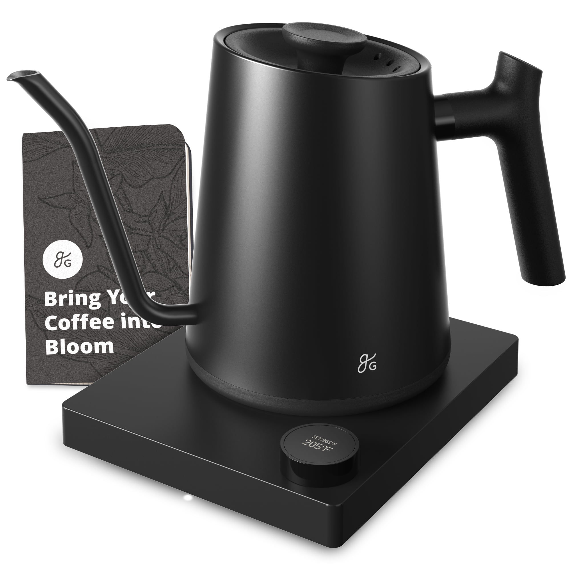 Greater Goods Gooseneck Kettle 1200 Watt Precision Coffee Kettle Gets