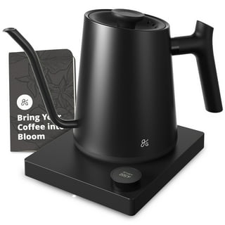  Bodum 11940-01US Bistro Gooseneck Electric Water Kettle, 34  Ounce, Black: Home & Kitchen
