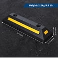 thumbnail image 2 of 2 Pack 21 Inch Heavy Duty Rubber Parking Curb Wheel Stopper, 44000 lbs Capacity with Reflective Strips, Weatherproof Garage Driveway Parking Lot Vehicle Protector, 2 of 6