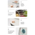 thumbnail image 4 of Cateissary Caja de almacenamiento de alimentos transparente para el hogar, a prueba de polvo, a prueba de humedad, arroz, café, granos, Organizadores de utensilios de cocina Blanco, 4 of 6
